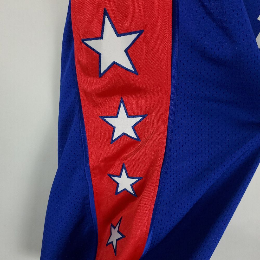 Allen Iverson Mitchell & Ness M Medium Authentic NBA All-Star Jersey Blue #3 NWT - Picture 5 of 11